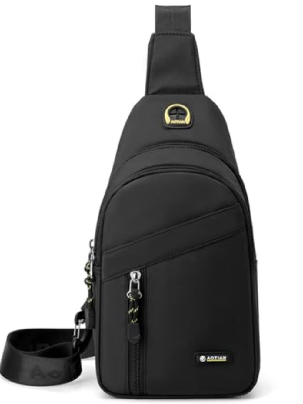 Unisex Nylon Sling Chest Bag Crossbody Daypack for Hiking Camping Outdoor